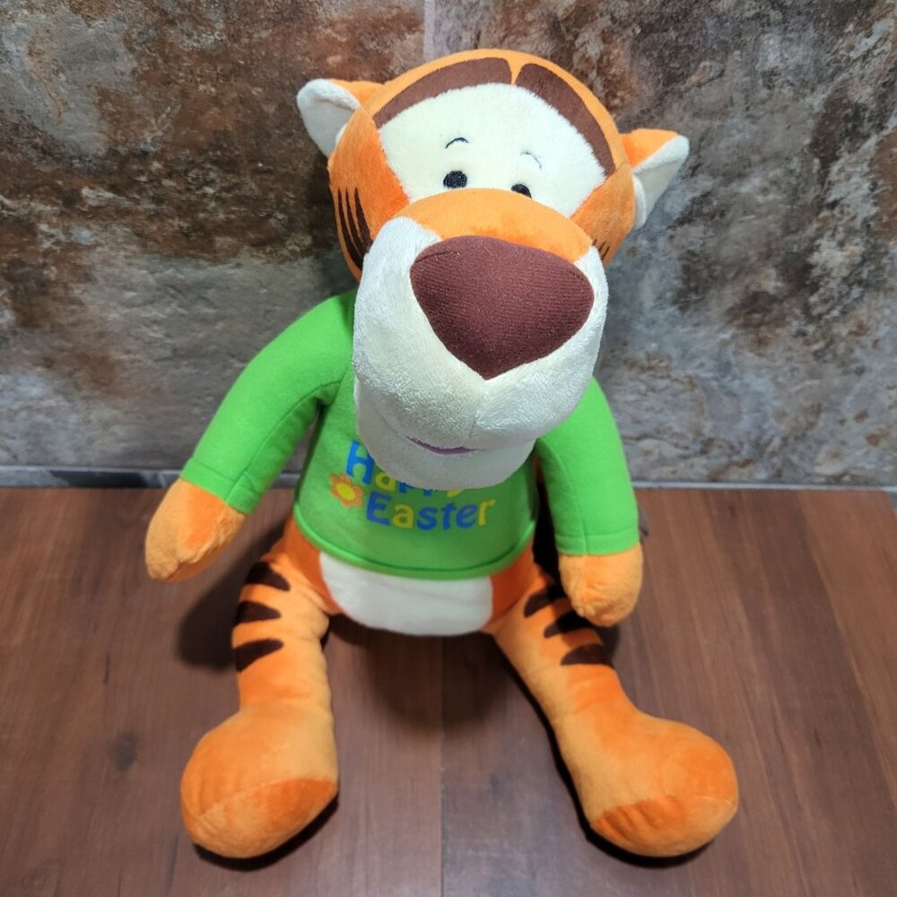 Disney Tigger Plush Happy Easter Green Shirt